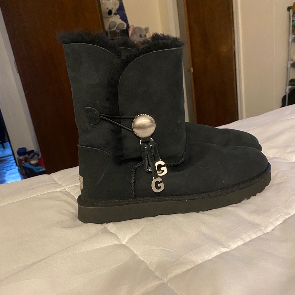 Uggs mid calf dangling ugg